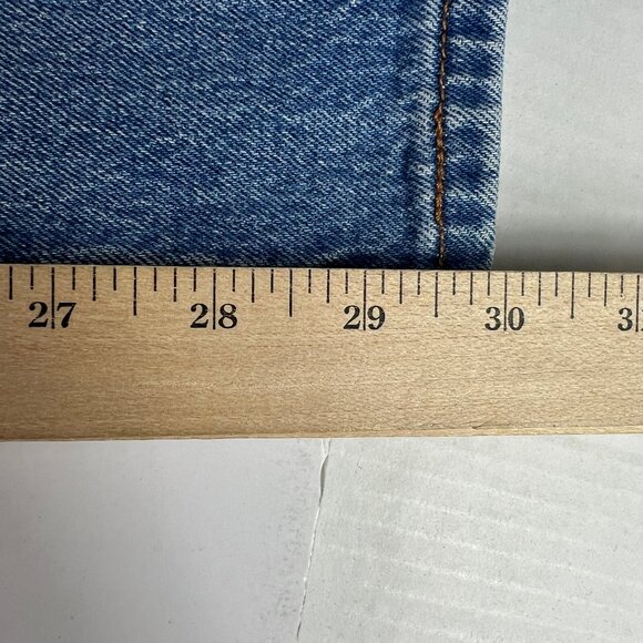 Levi's Jeans Women's 31x29* 501 Mid Rise Customized Tapered Blue Faded Denim - Picture 12 of 16